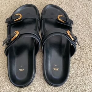 Zara Flat Buckle Sandals